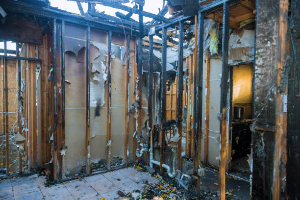 Professional Fire Damage Restoration technician working in Carrollton, VA